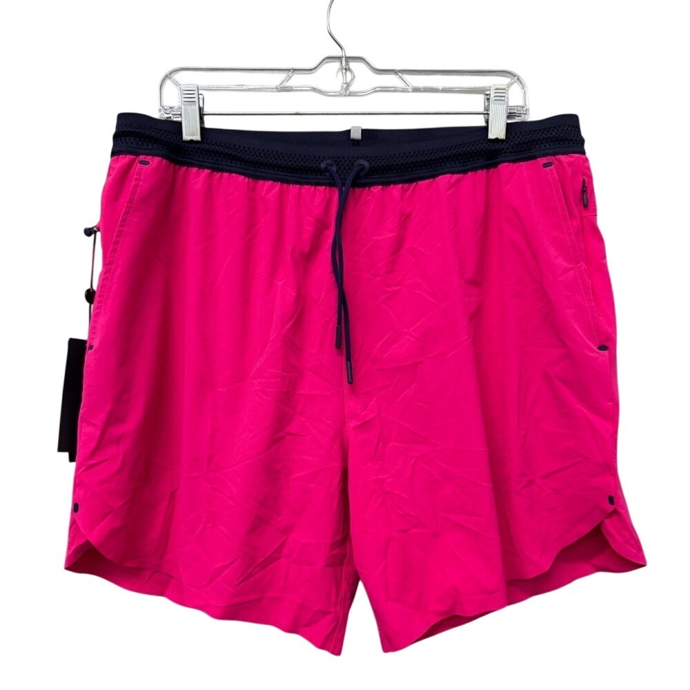 NWT Greyson Run Wolf Pink Shorts Size XL 7" inseam